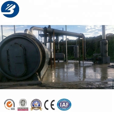 Factory Beston pyrolysis sludge oil pyrolysis machine pyrolysis waste plastic and European standard gasoline and oil tire