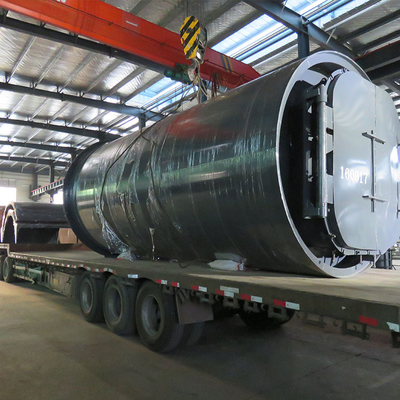 Horizontal high oil yield to pe anaerobic plastic pyrolysis equipment to carbon black coal pyrolysis machine