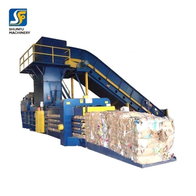 Food Carton Scooping Machine Paper Baler Carton Hydraulic Pressure Press Machine