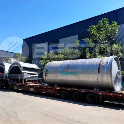 Beston continuous pyrolysis machine recycling Waste Plastic and tyre To Diesel Plant